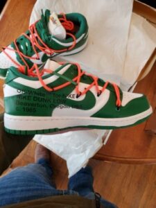 Nike Dunk Low Off-White Pine Green photo review