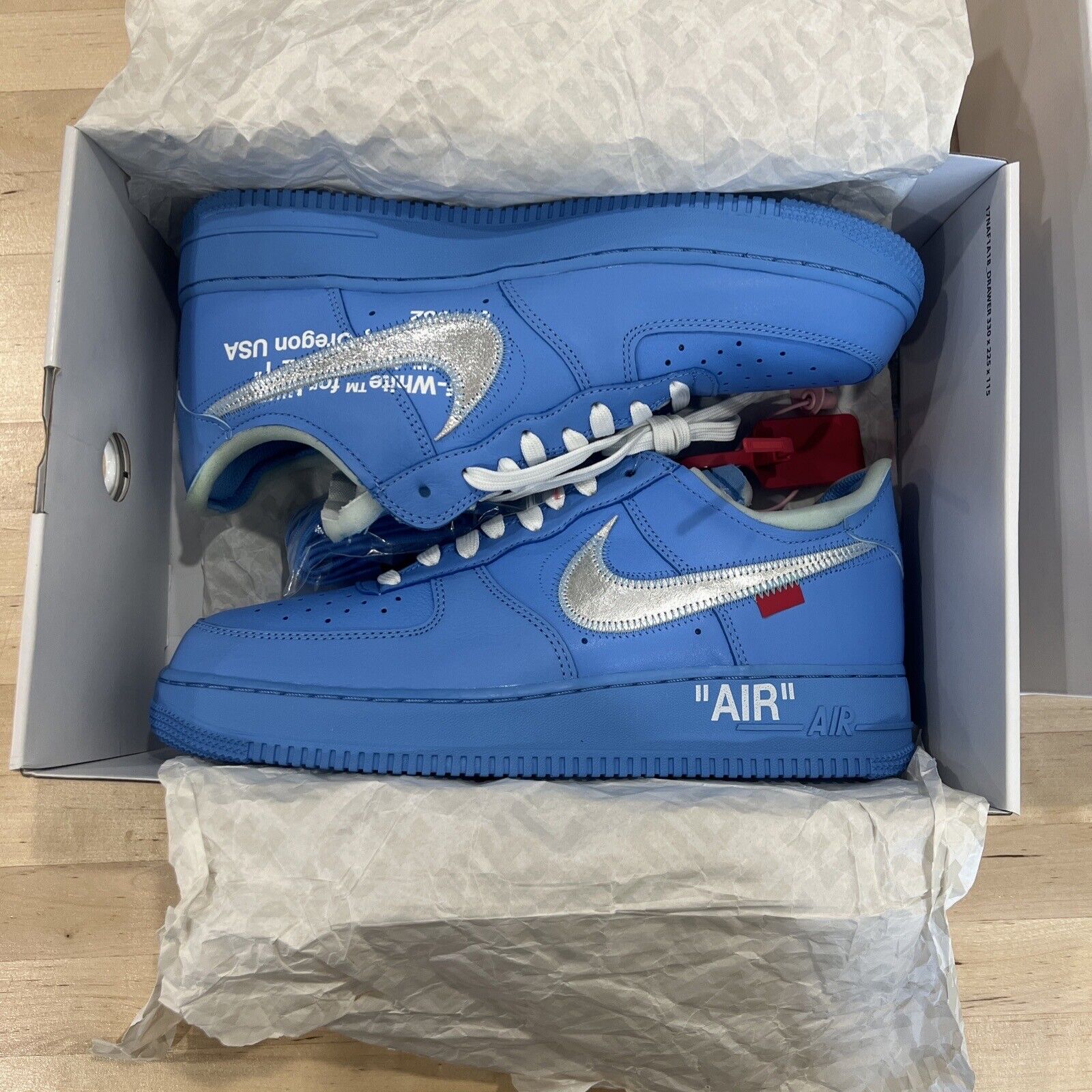 nike air force 1 off white mca university blue