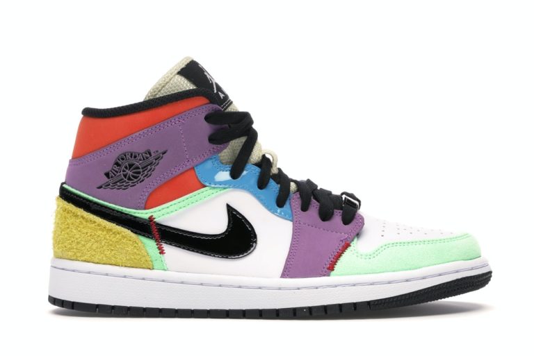 jordan 1 mid se multicolor women's shoe