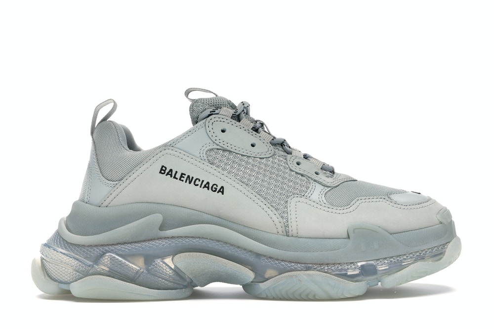 Ba*len*cia*ga triple s clear sole grey