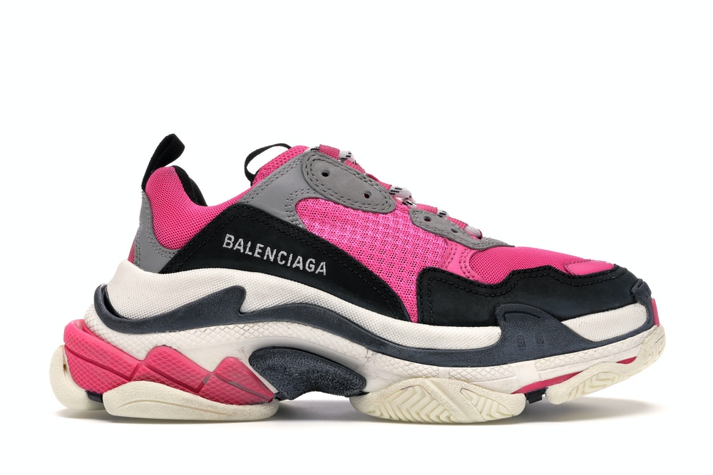 Ba*len*cia*ga triple s neon pink