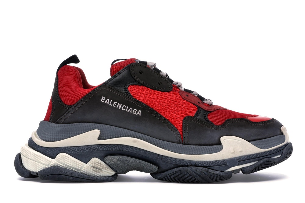 Ba*len*cia*ga triple s red black