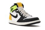 Jordan 1 Retro High White Black Volt University Gold