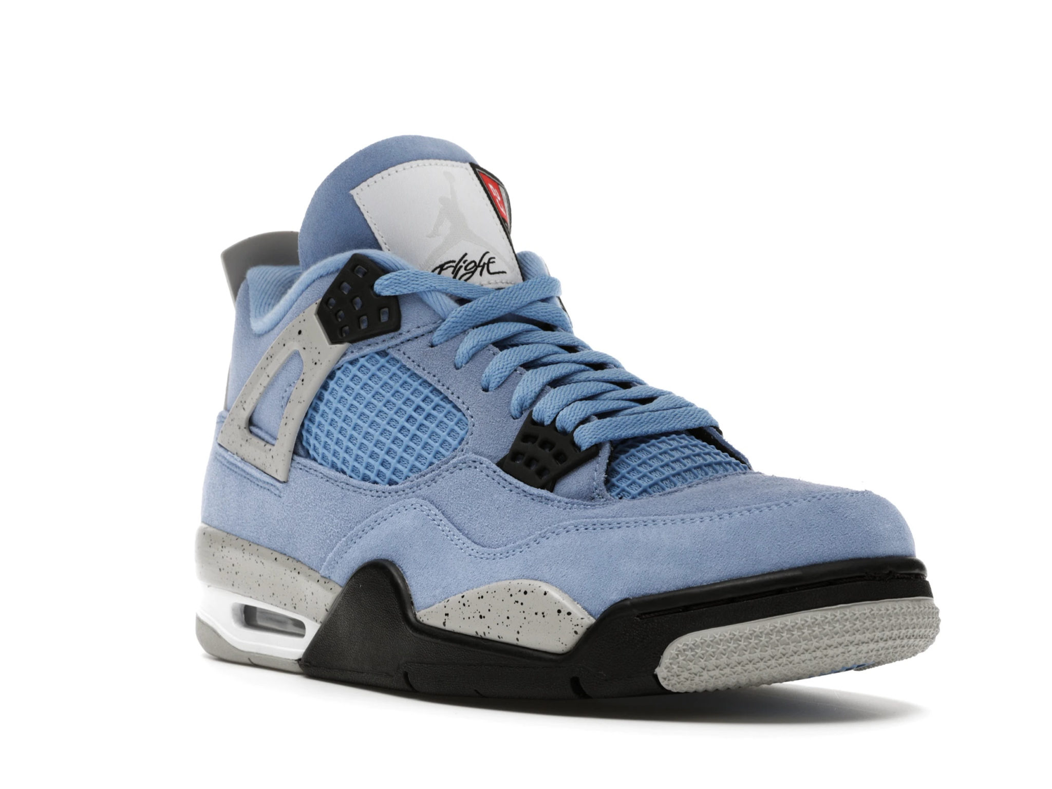 jordan 4 university blue with black laces