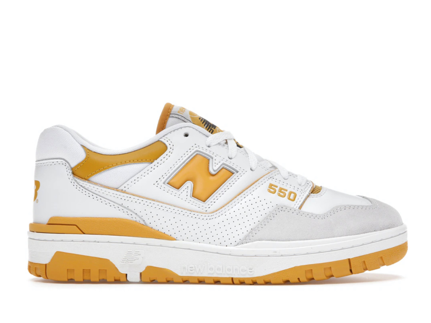 NB 550 Sea Salt Varsity Gold
