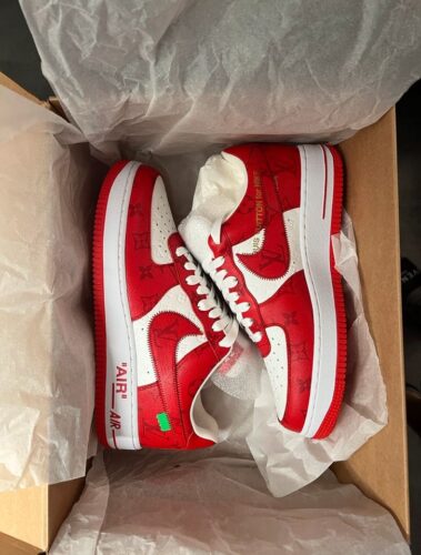 LV Air Force 1 Low White Red photo review
