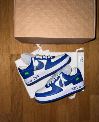 LV Air Force 1 Low White Royal photo review