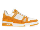 Louis Vuitton Trainer Yellow Monogram Denim White