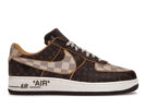 Nike Air Force 1 Low Louis Vuitton Monogram Brown Damier Azur